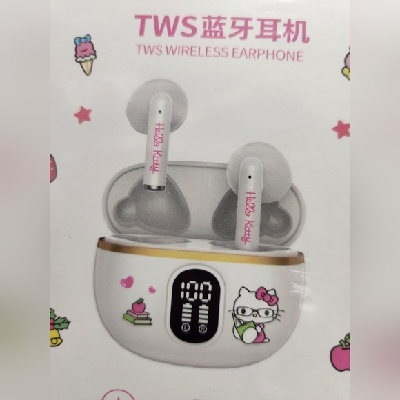 HELLO KITTY TWS WIRELESS EARPHONES - Picture 6 of 7